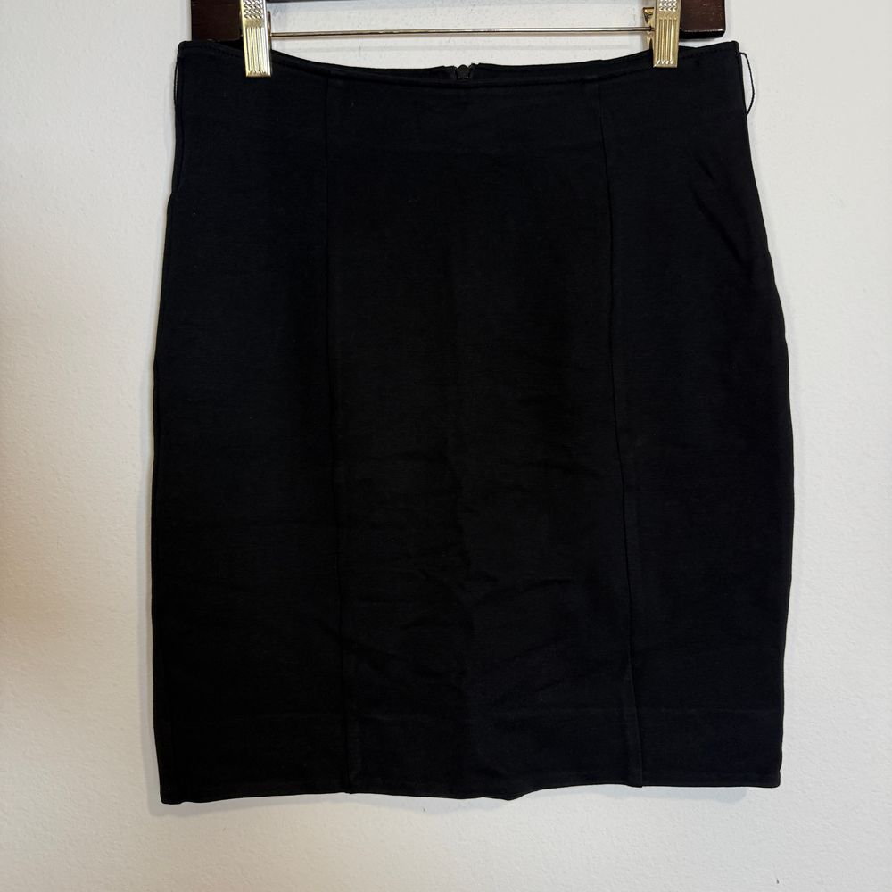 Alice + Olivia Black Pencil Mini Skirt Professional Office Career Work Size 10